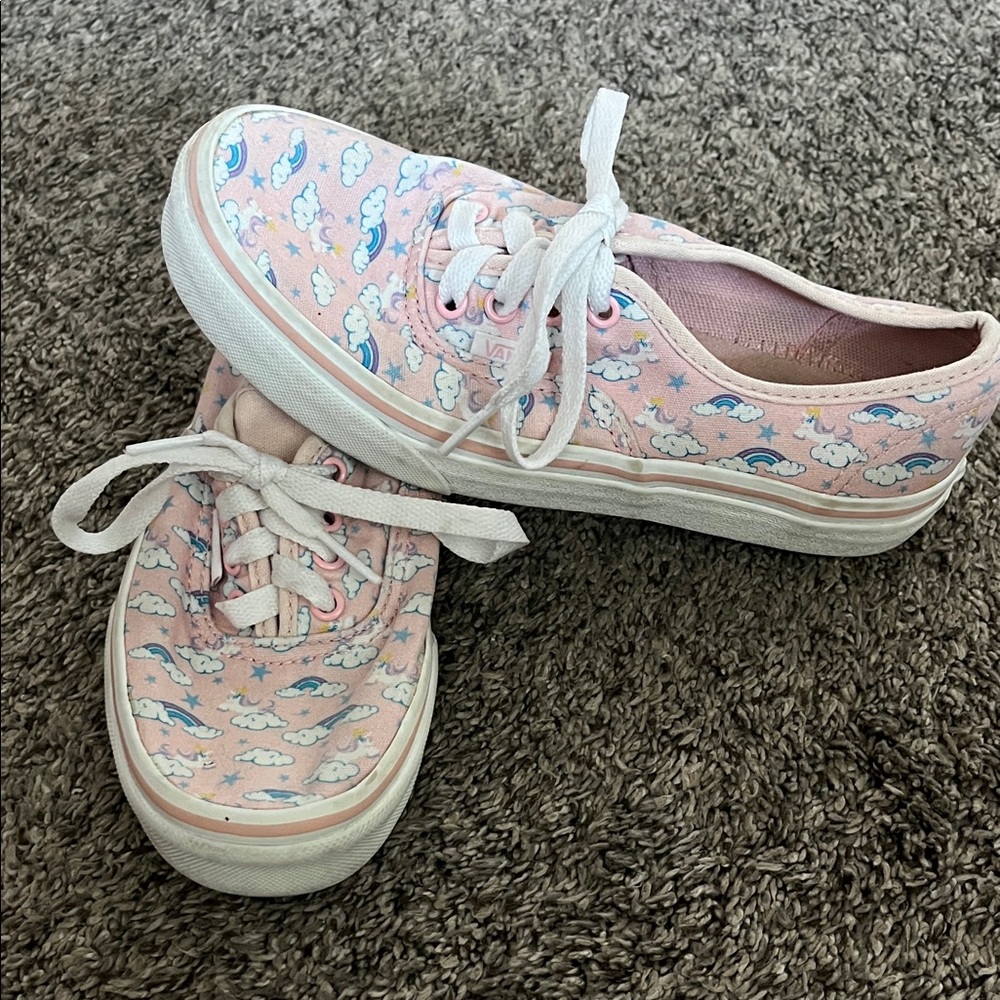 Vans Kids Pink Cloud Pattern Sneakers